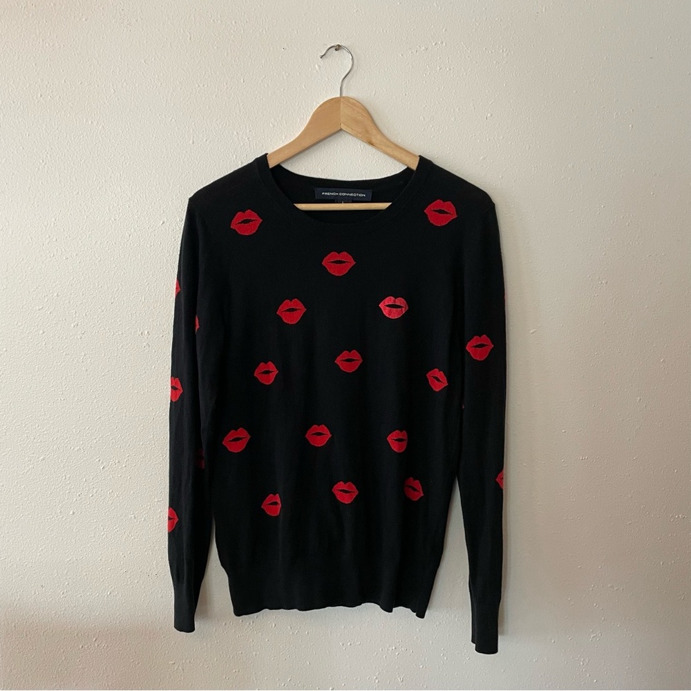 French Connection kiss sweater (L).
